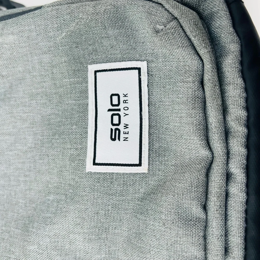 Solo New York Gray Laptop Bag RE:NEW BRIEFCASE